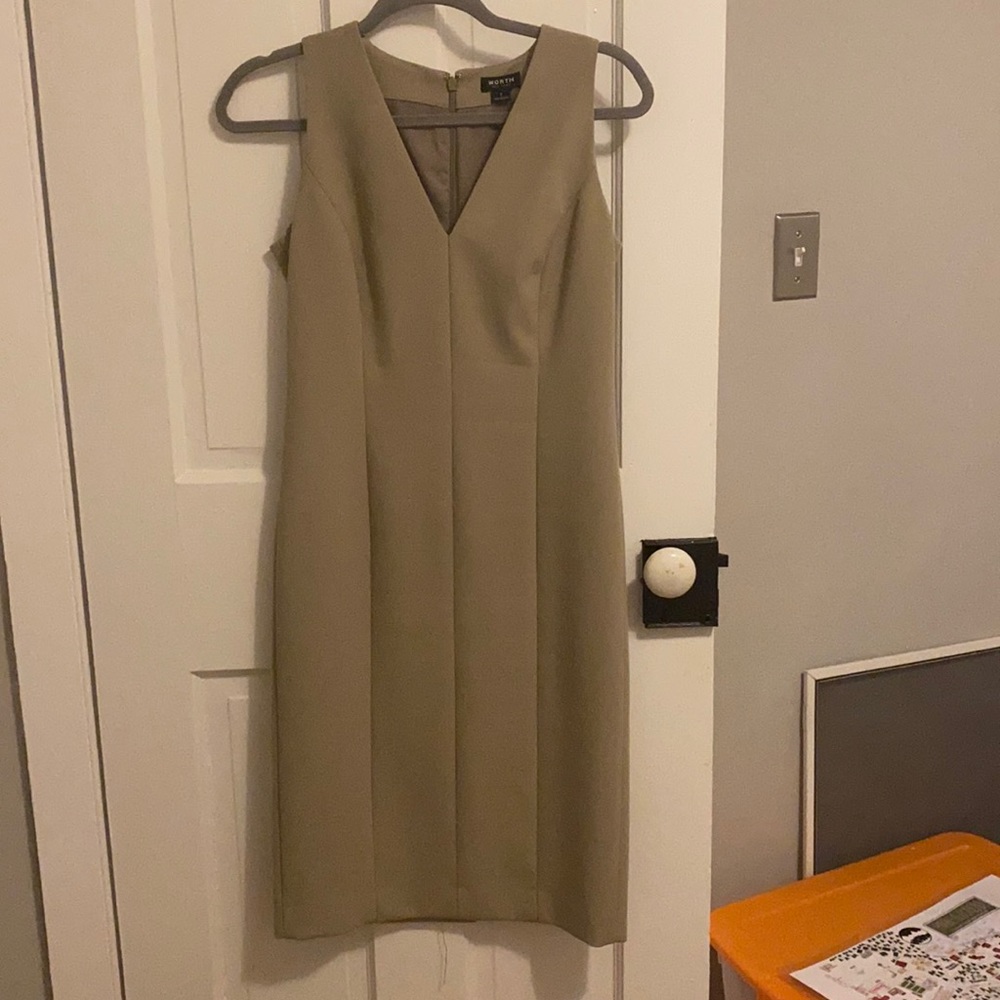 Worth Beige Midi Dress